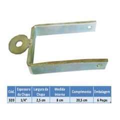 Tranca Porteira Dupla 20Cm Fz Nm