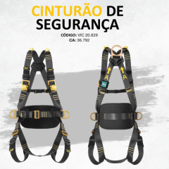 Cinto Paraquedista Vicsa 4Arg Vic20829 CA36792 Resistente Chamas