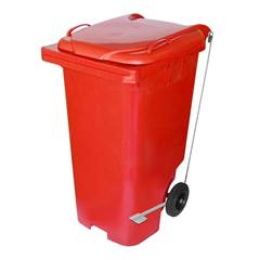Lixeira C/ Pedal 240L Jsn C240P Verm
