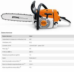 MOTOSSERRA STIHL MS 260 32CM 50,2CC