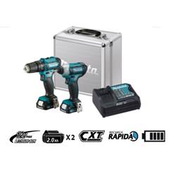 Parafusadeira Kit Combo Clx228Br Hp333Dbr+Td110Dbr 12V Makita