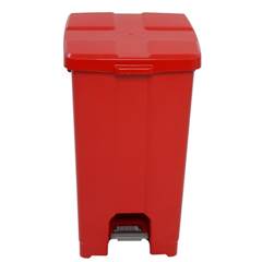 Lixeira C/ Pedal 60L Jsn P60A Vermelha