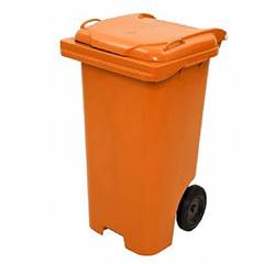 Lixeira S/ Pedal 120L Jsn C120L Laranja
