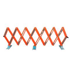 Barreira Pantografica 1,17M X 6,4M Laranja S/ Pes