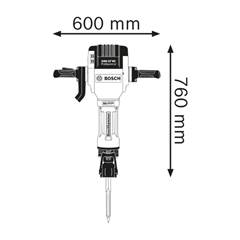 Martelo Demolidor GSH 27 VC 2000W 62J 220v BOSCH