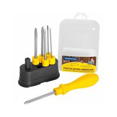 Jogo Chave Fenda 6Pc 41110506 Amarelo Tram