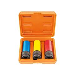 Jogo Soquete Impacto Longo 1/2” - 3pc(17,19 e 21mm) 44889203 Tramontina