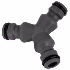 Conector Y Engate Rapido Plast Cinza 78504000