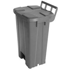 Lixeira C/ Pedal E Rodas 100L Jsn P100 Cinza