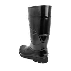 Bota Pvc Preta Cano Longo S/F Cartom N37 CA51055
