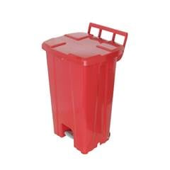 Lixeira C/ Pedal E Rodas 100L Jsn P100 S3  Vermelho