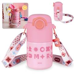 GARRAFA TERMICA KIDS ALCA ROSA 500ML MOR 008786
