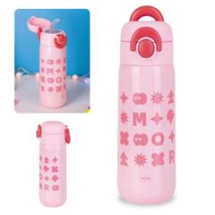 GARRAFA TERMICA KIDS ROSA 480ML MOR 008781