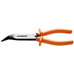 Alicate Bico Meia Cana 8 Isolado Longo Curvo 44004180 Laranja