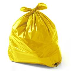 Saco Lixo 240L  H5 Amarelo C/ 100Pc Coleta Seletiva