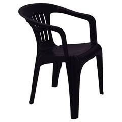 Cadeira Poltrona Plastica C/Braco Preto 92210009Tramontina