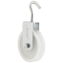 ROLDANA PLASTICA 4 CM C/ GANCHO VONDER