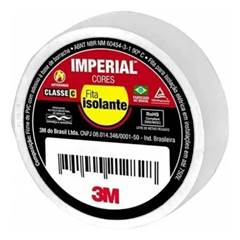 Fita Isolante 18Mmx20M Imperial Branca 3M