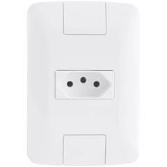 Tomada Simples 2p+2t 10a 250v Branco 57241010 Tramontina