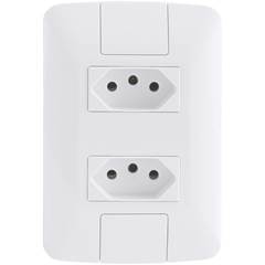 Tomada Dupla 2p+T 20a 250v Branco 57241066 Tramontina
