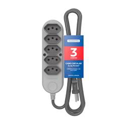 EXTENSAO ELETRICA 3MT 5T 2P+T 57504030 10A TRAMONTINA