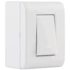 Caixa Sobrepor 1 Interruptor Simples 10A 250V Branco 57304001 Tramontina