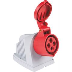 Tomada Industrial Sobrepor 3p+T 32a 56255338 380v Tramontina