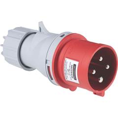 Plugue Movel Industrial Vermelho 3p+T 32a 56255038 380v Tramontina