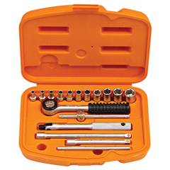 Jogo Soquete Sextavado Tramontina 1/4 04-13Mm 17PC 44805217
