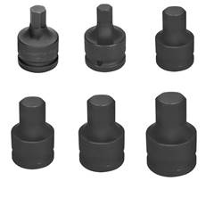 Jogo Soquete Impacto Hexagonal 3/4” 12-24mm 6pc Tramontina