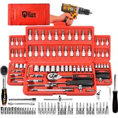 Jogo Soquete 1/4” 46PC TKS46 Black Tools