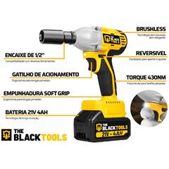Chave Impacto 1/2” 21V TB-21IK Black Tools