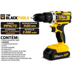 Parafusadeira Furadeira 21V Kit 33pc TB-21PW Black Tools
