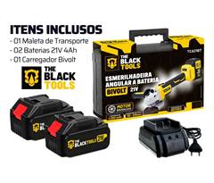 Esmerilhadeira 21V 125mm TVA21BT Black Tools