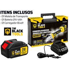 Esmerilhadeira 21V 125mm TVA21BT Black Tools