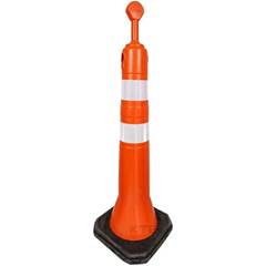 Cone Balizador Tipo Top Semiflexivel Refletivo Laranja/ branco