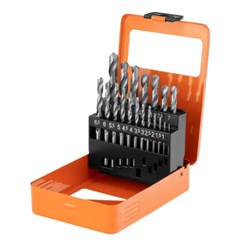 Jogo Broca Aco Rapido 1-10,0Mm 19Pc Caixa Metalica