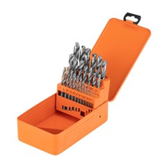 Jogo Broca Aco Rapido 1-13,0Mm 25Pc Caixa Metalica