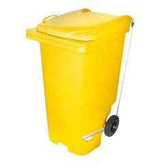 Lixeira C/ Pedal 240L Jsn C240P Amarela